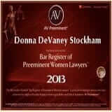 Donna DeVaney Stockham | Bar Register of Preeminent Women Lawyers | 2013